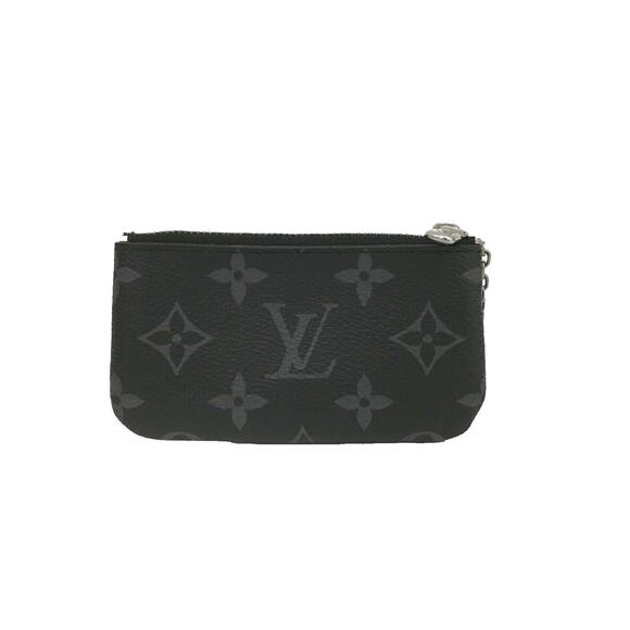 Authentic Louis Vuitton Monogram Eclipse Reverse Pochette Cles Wallet Coin Pouch - Picture 4 of 8